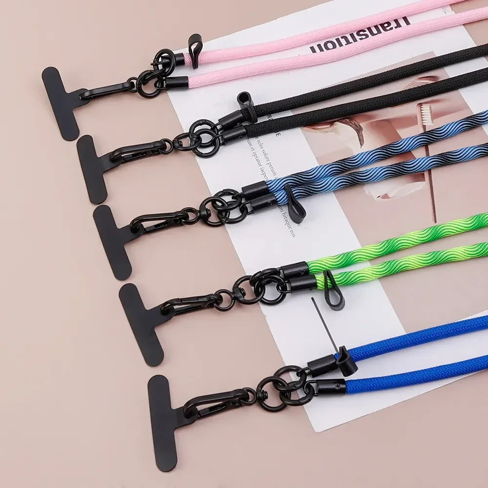 120cm Thick Adjustable Polyester Crossbody Phone Lanyard