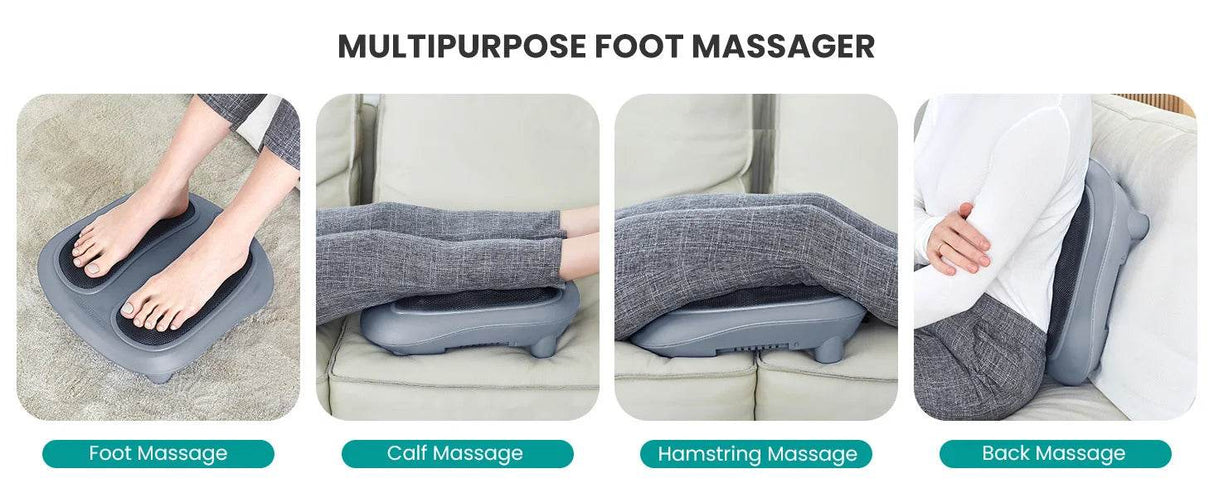 Shiatsu Electric Foot Massager With Heating Therapy - Omega Lifestyles