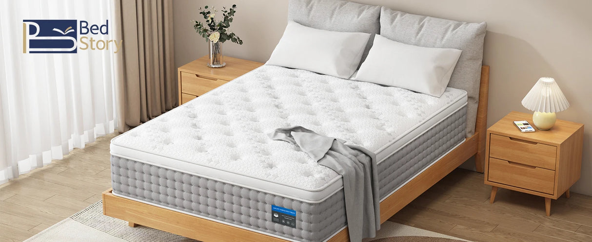 Medium 12-Inch Gel Memory Foam Pocket Spring Mattress