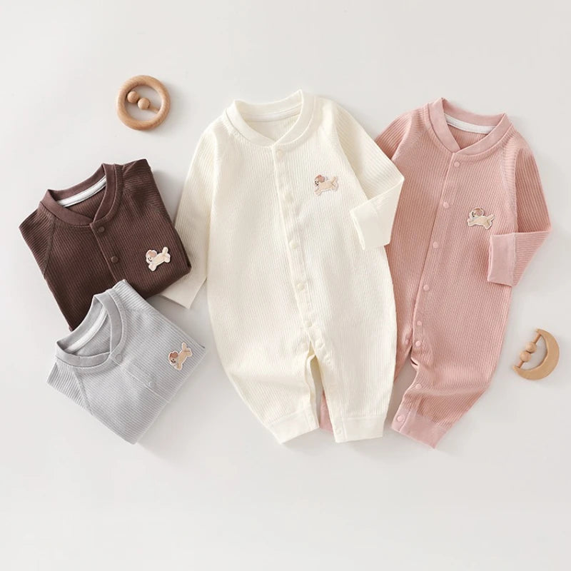 Cotton Autumn Long Sleeve Baby Jumpsuit Romper