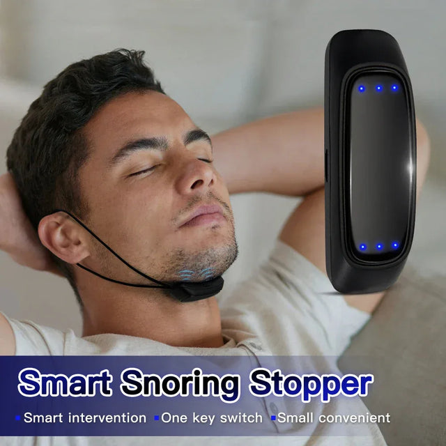Smart Portable EMS Pulse Stop Snore Sleep Aid Device - Omega Lifestyles