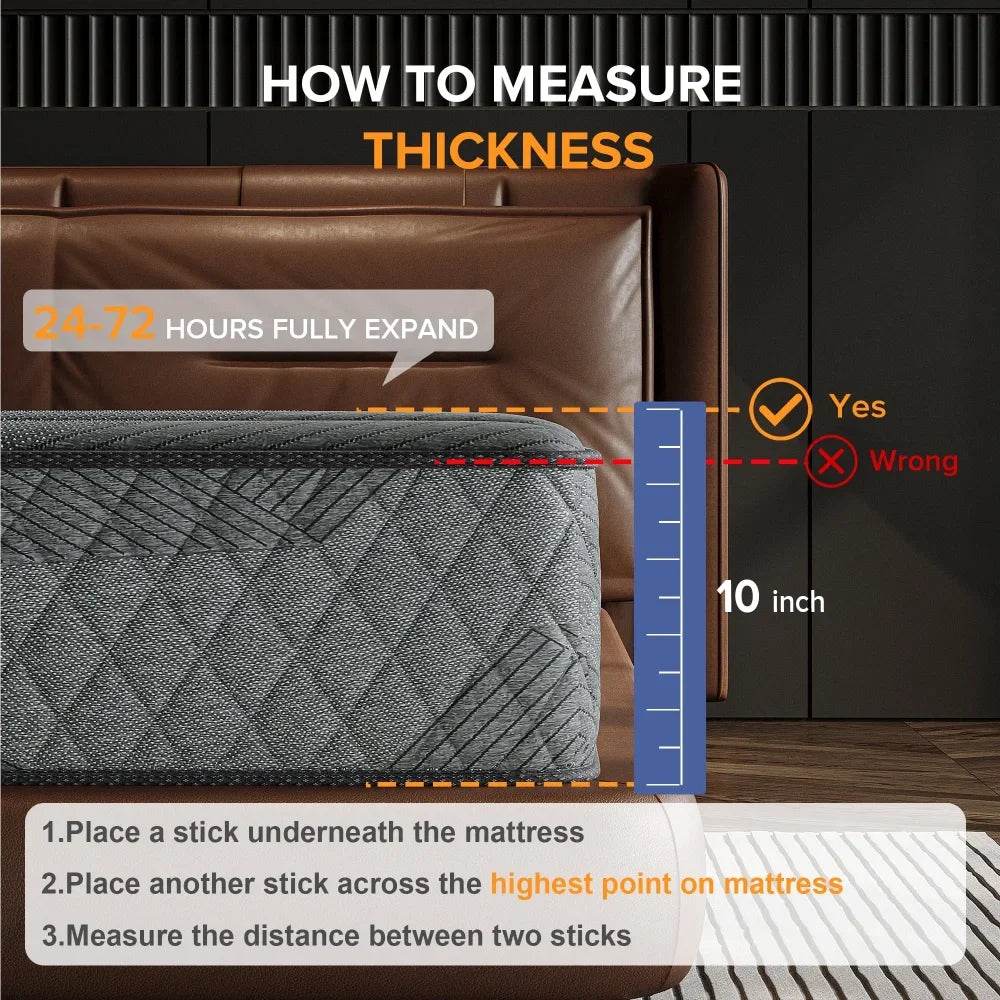 Medium Hybrid Gel Memory Foam Mattress - Omega Lifestyles