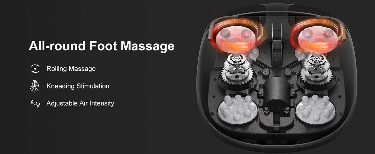 Shiatsu Heated Electric Foot Massager With Rollers
