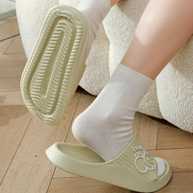 Women’s Thick Platform Non-Slip Indoor Cartoon Slippers - Omega Lifestyles
