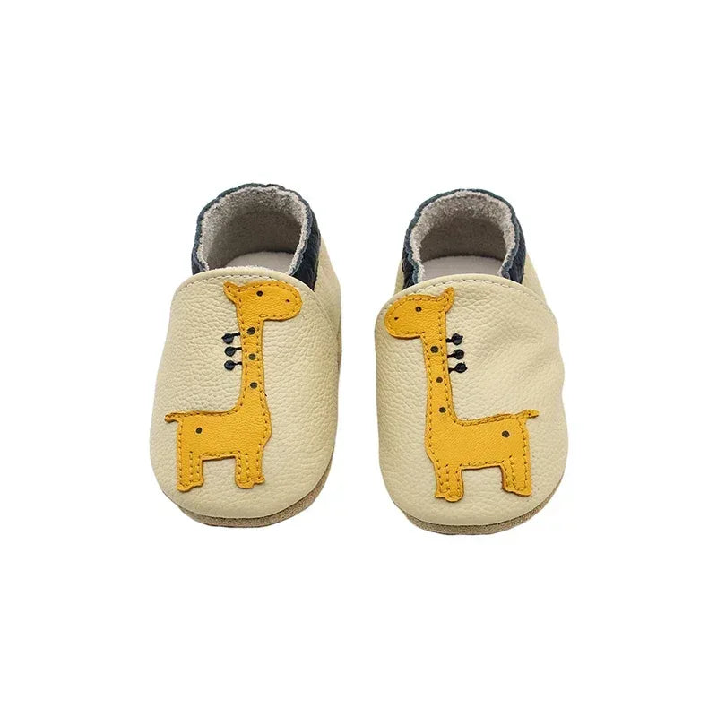 Breathable Leather Baby Shoes Soft First Walkers - Omega Lifestyles