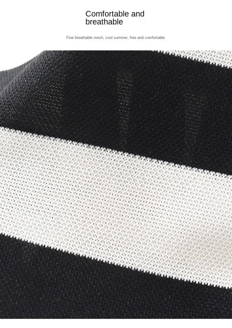 2-Piece Striped Short-Sleeve T-Shirt and Shorts Set - Omega Lifestyles