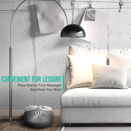 Electric Foot Massager Heating Air Compression Shiatsu Therapy - Sleep Galleria