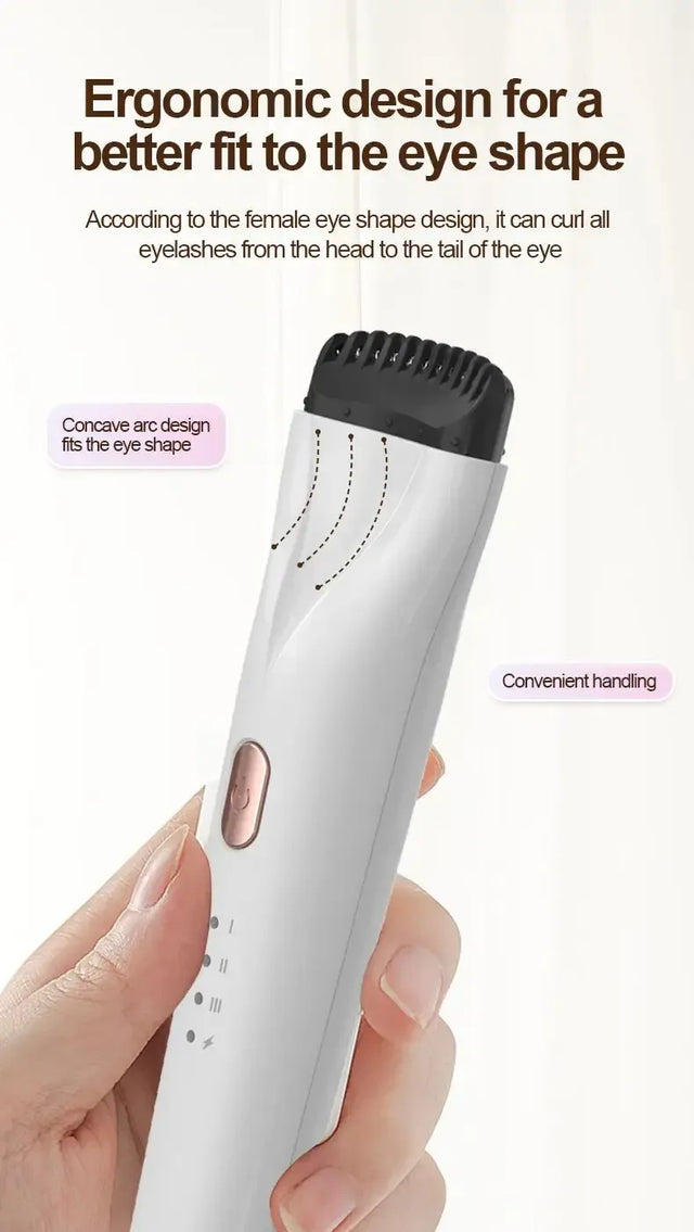 Electric Heated Eyelash Curler 3-Speed Temperature Control - Omega Lifestyles