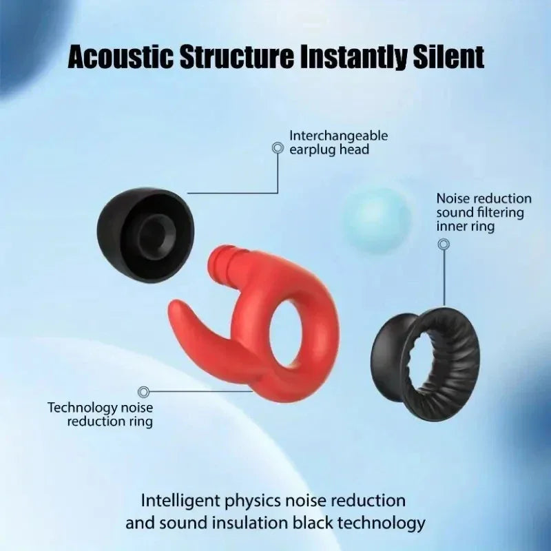 Silicone Soft Noise-Blocking Waterproof Sleep Earplugs - Omega Lifestyles