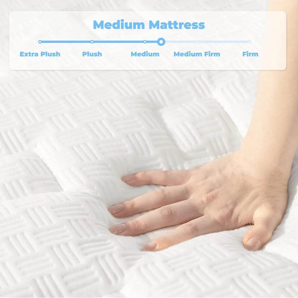 Medium Gel Memory Foam Pocket Spring Mattress - Sleep Galleria