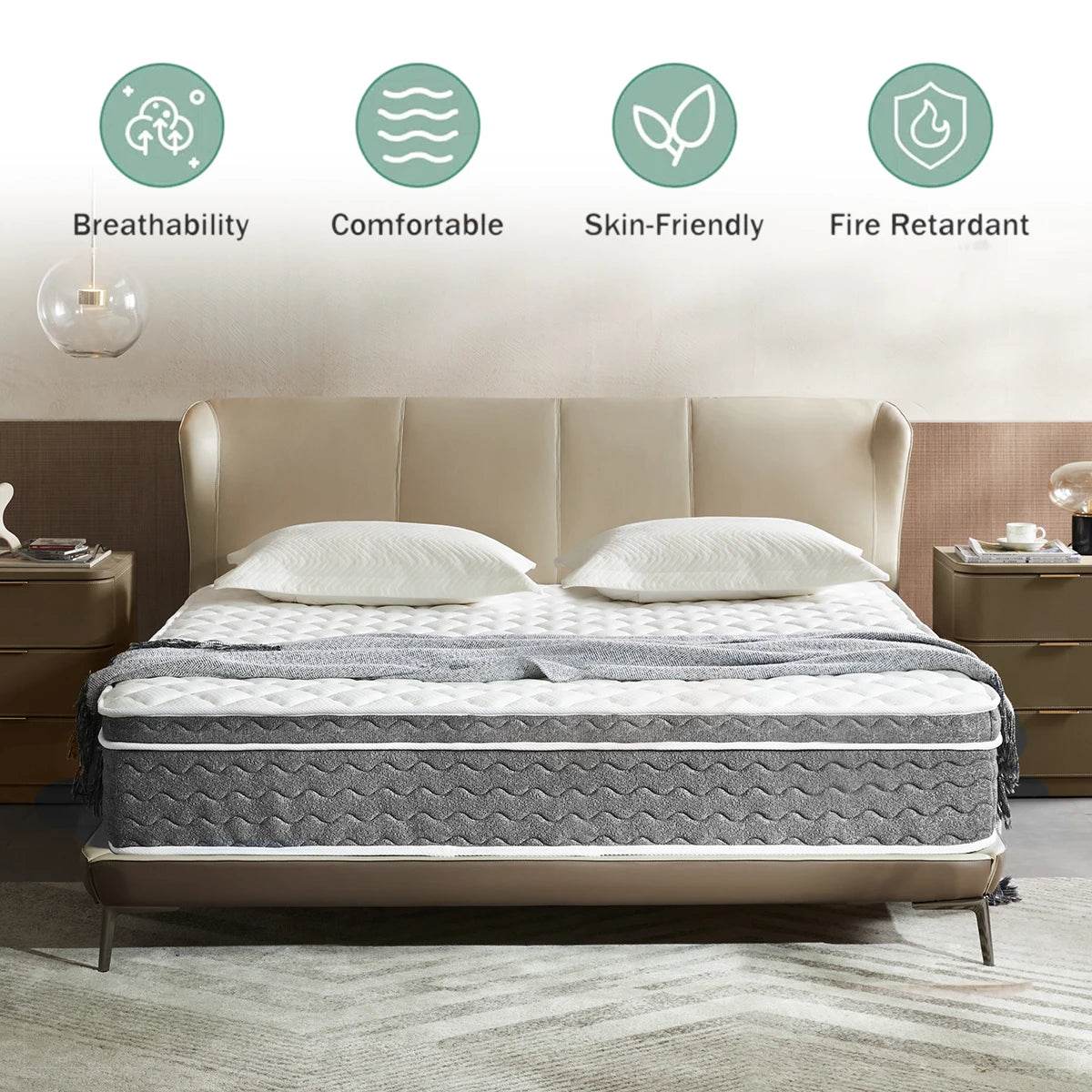 Medium Hybrid Gel Foam Pocket Spring Mattress - Sleep Galleria