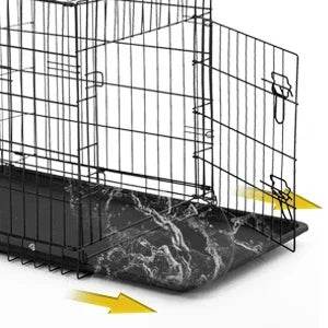 42-Inch Folding Heavy Duty Metal Wire Dog Crate - Sleep Galleria