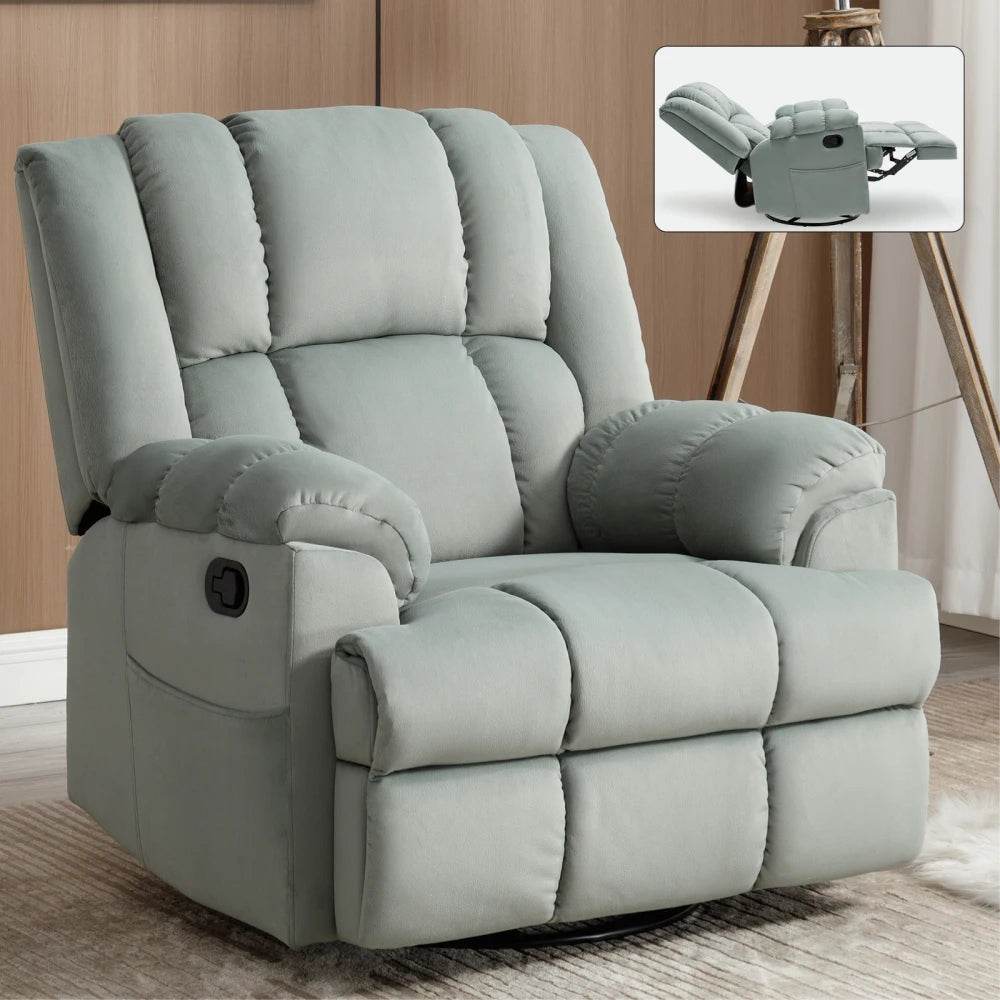 Manual Swivel Rocking Oversized Recliner Chair - Omega Lifestyles