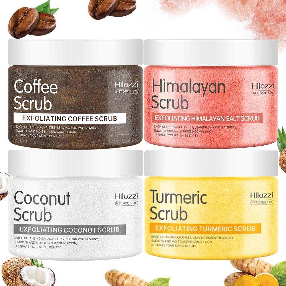 Himalayan Salt Turmeric Coconut Hydrating Face Body Scrub - Sleep Galleria