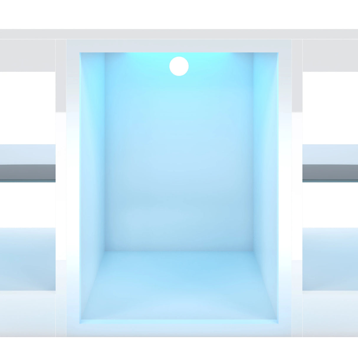 Modern 63-Inch Adjustable LED TV Stand With Storage Shelves