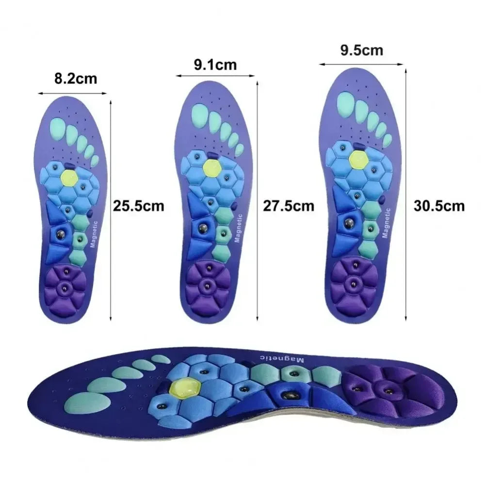 Pair Of Magnetic Therapy Acupressure Massage Insoles - Omega Lifestyles