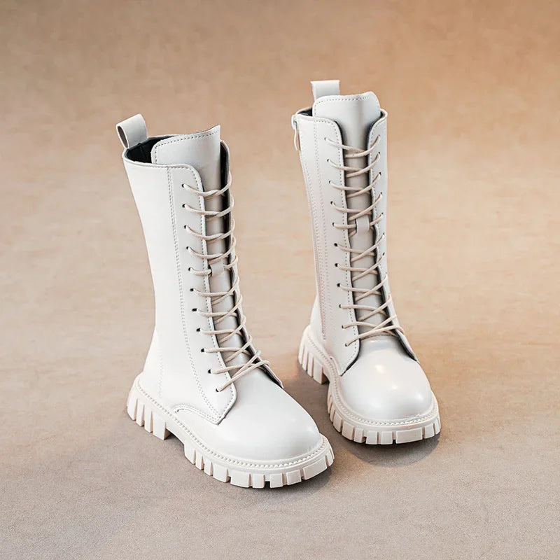 Kids Unisex Winter Knee-High Square Heel Fashion Boots