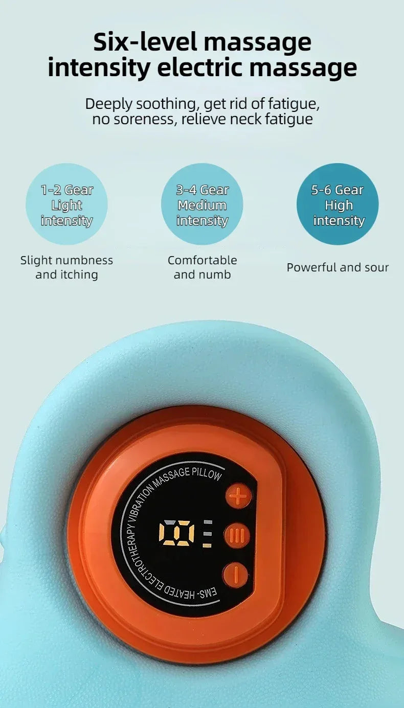 Electric Neck Massager Pillow With Infrared Heating - Omega Lifestyles