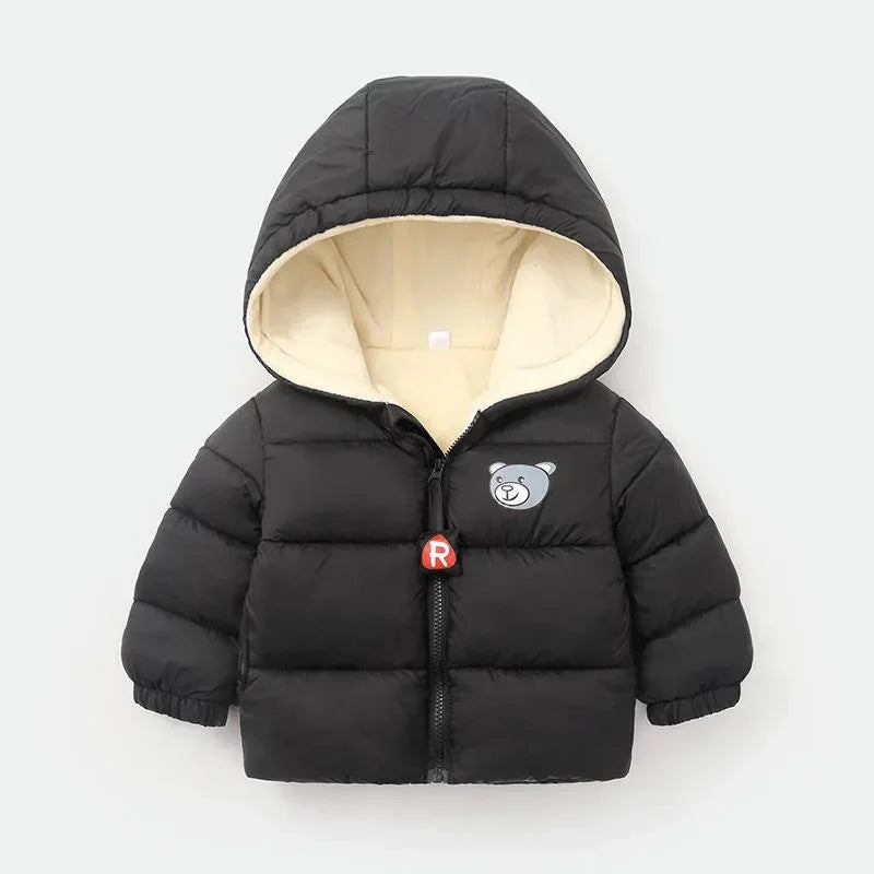 Heavyweight Winter Kids Cartoon Hooded Fleece Jacket - Omega Lifestyles
