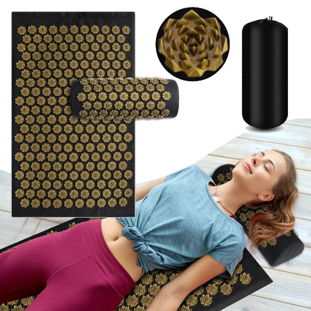 Acupressure Massage Mat With Cushion And Pillow Set - Sleep Galleria