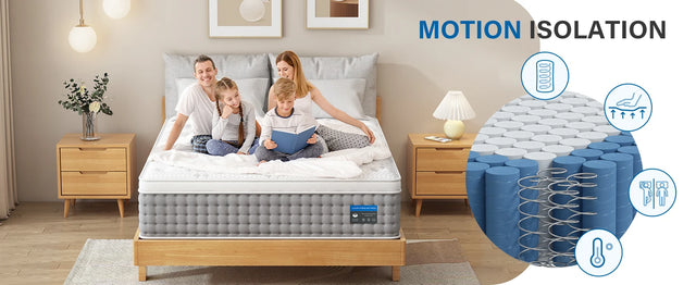 Medium 12-Inch Gel Memory Foam Pocket Spring Mattress