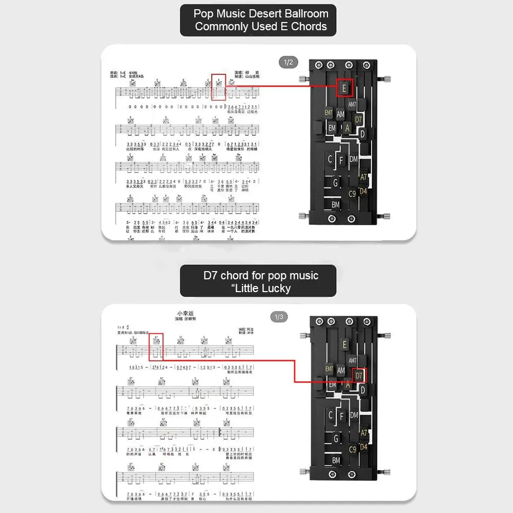 Guitar Chord Presser Beginner Learning Tool - Omega Lifestyles