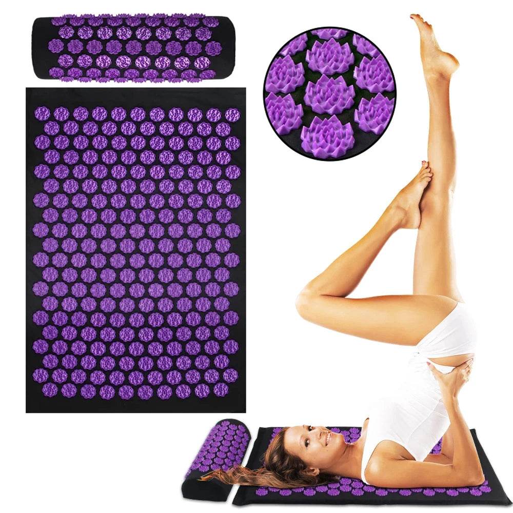 Acupressure Massage Mat With Cushion And Pillow Set - Sleep Galleria