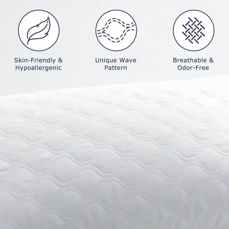 Set of 2 Soft Hypoallergenic Neck Pillows - Sleep Galleria