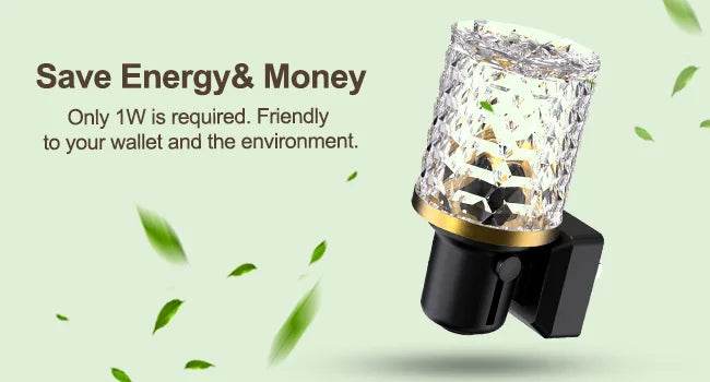 Adjustable Dimmable LED Crystal Decorative Night Light