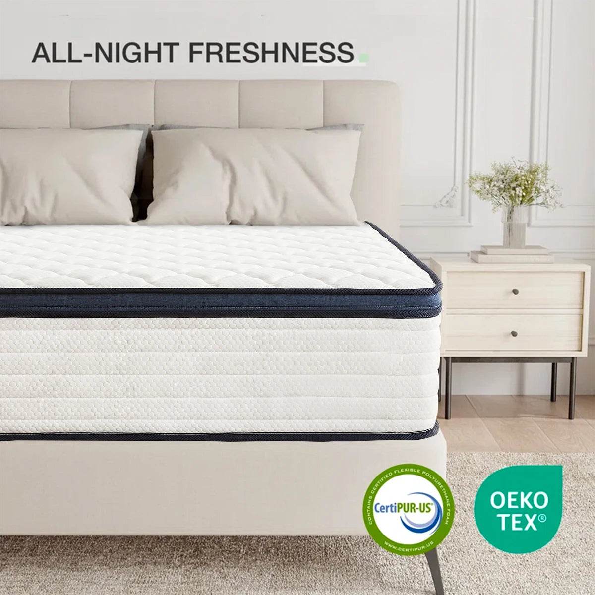 Medium Plush Hybrid Memory Foam Mattress - Sleep Galleria