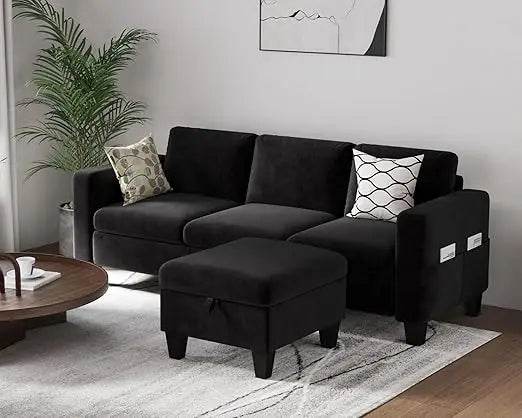 Modern Convertible L Shaped Sectional Sofa - Omega Lifestyles
