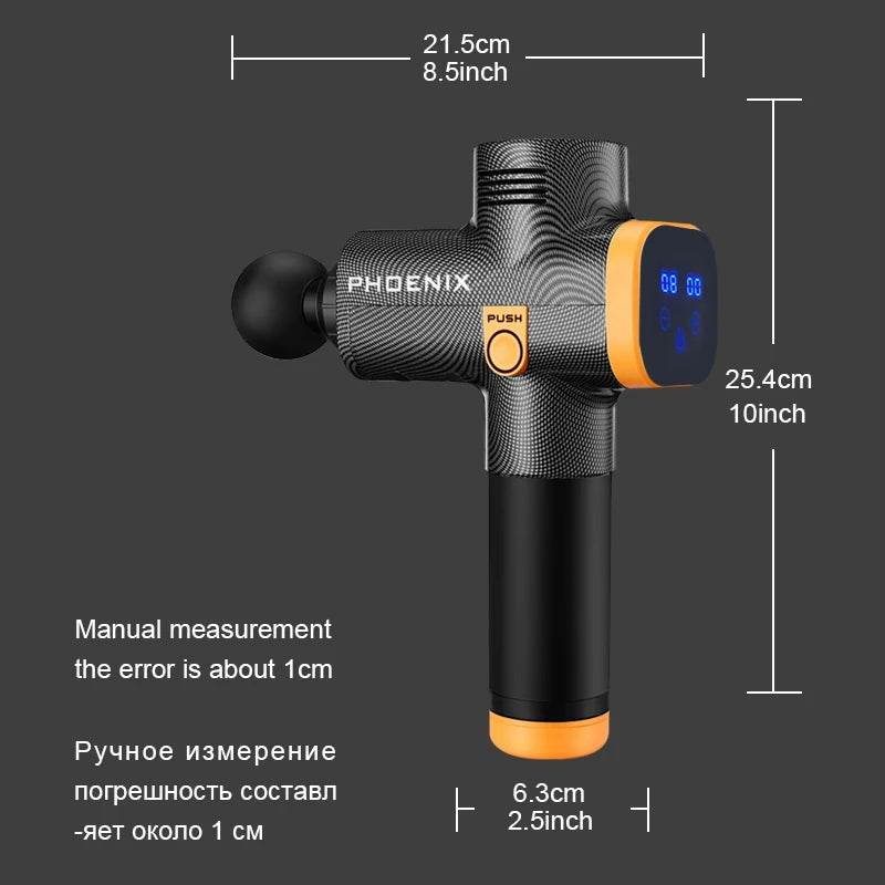 Portable Deep Tissue Massage Gun With 6 Attachments - Sleep Galleria