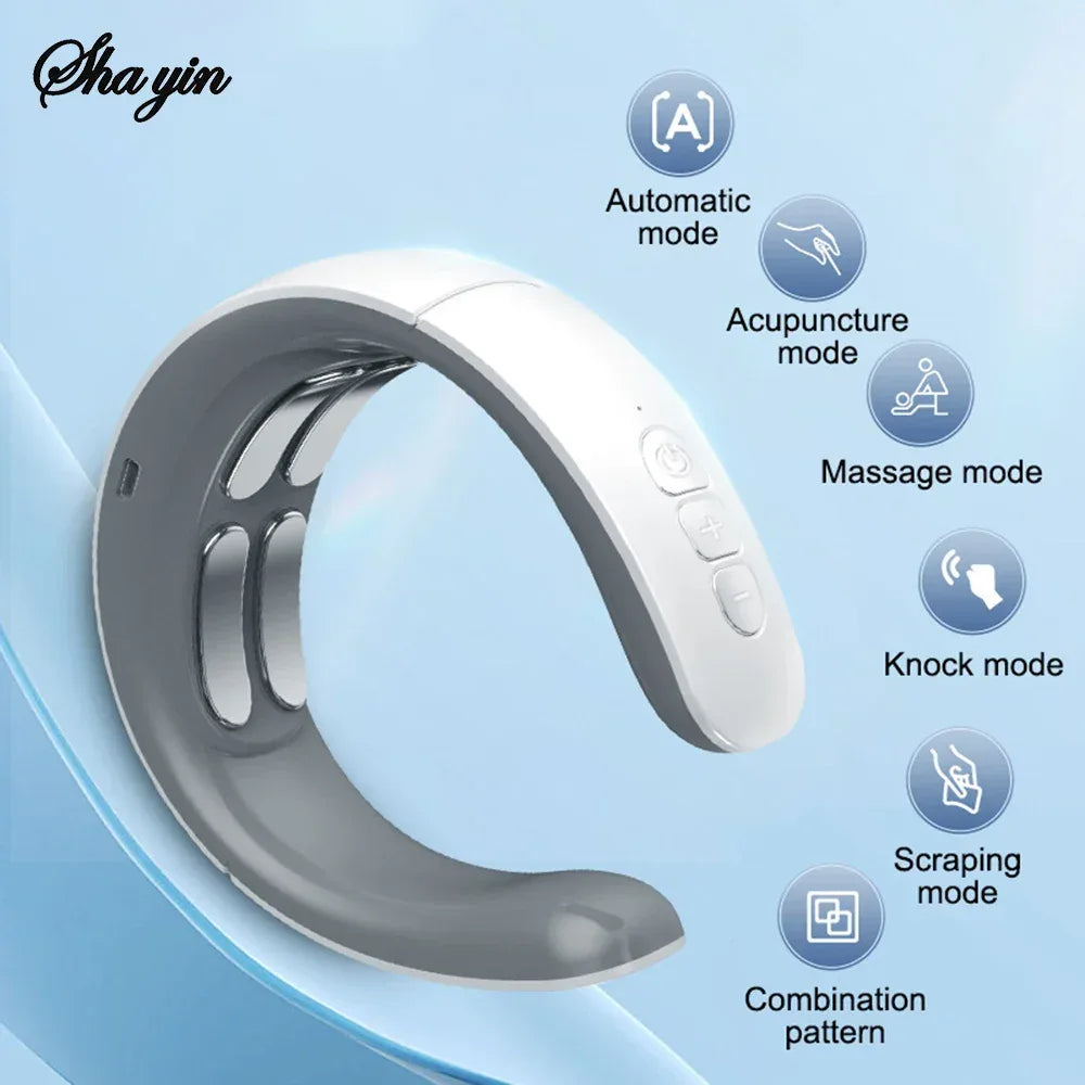 Composite Material Four-Head Neck Heating Vibration Massager - Omega Lifestyles