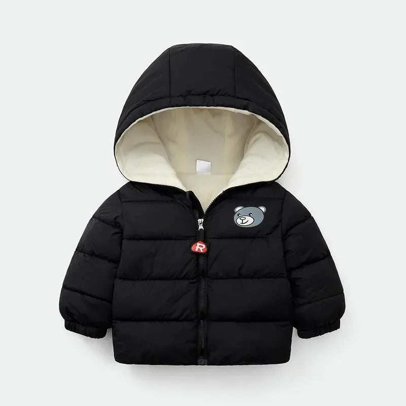Heavyweight Winter Kids Cartoon Hooded Fleece Jacket - Omega Lifestyles
