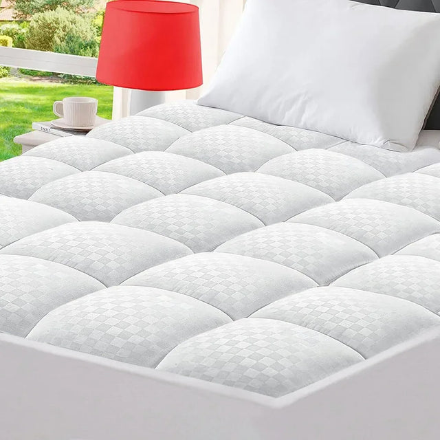 Quilted Cooling Cotton Deep Pocket Mattress Protector - Omega Lifestyles