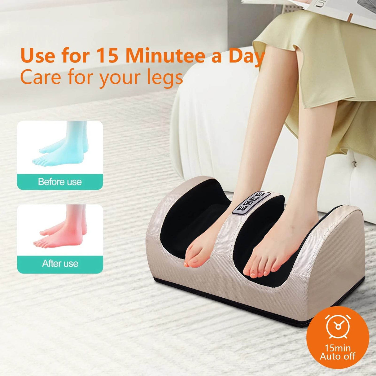 Electric Heating Foot Leg Kneading Massage Device - Sleep Galleria