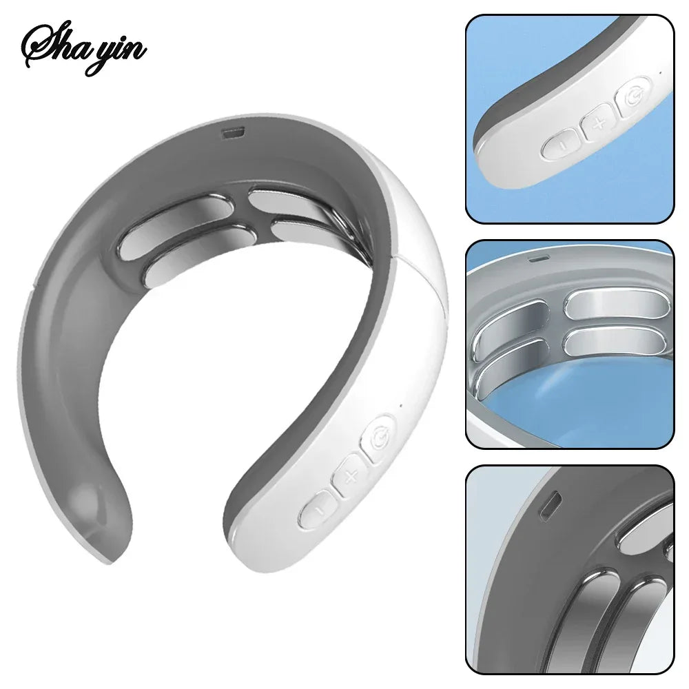 Composite Material Four-Head Neck Heating Vibration Massager - Omega Lifestyles