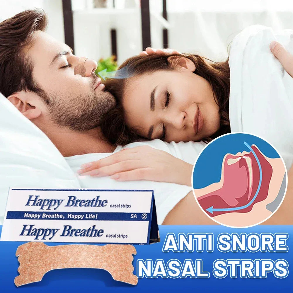 Pack of 30 Breath Nasal Strips Stop Snoring Aid - Omega Lifestyles