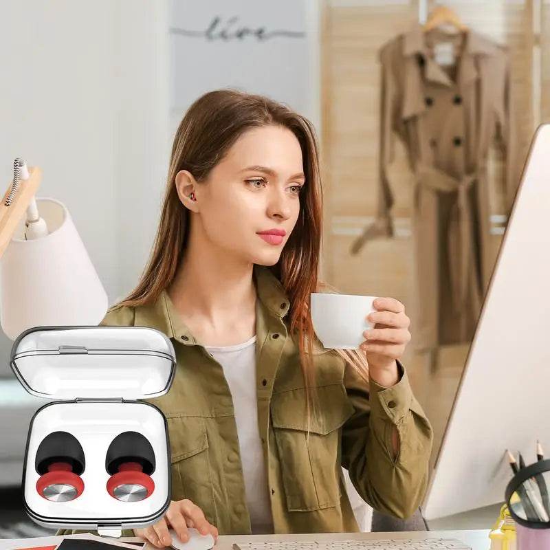 Noise Canceling Earplugs Reusable Noise-Reducing Earplugs Reusable Hearing Protection Comfortable Quiet Ear Plugs Protective - Omega Lifestyles