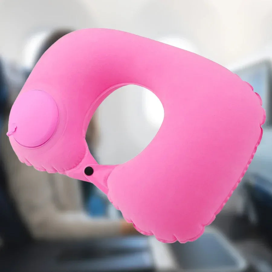 Inflatable Portable Travel Neck Pillow - Omega Lifestyles