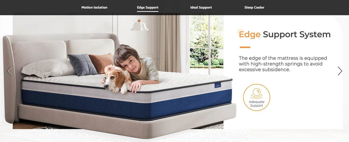 Medium Firm 10-Inch Lavender Memory Foam Hybrid Mattress - Sleep Galleria