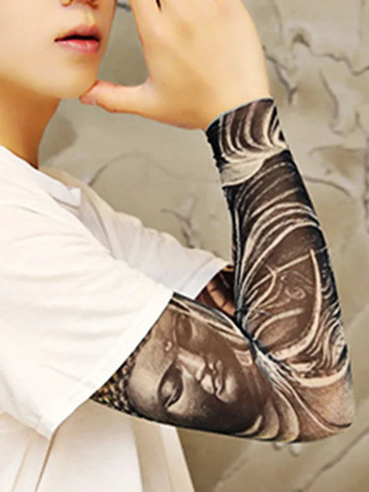 Floral Temporary Tattoo Sleeve With Sun Protection - Omega Lifestyles