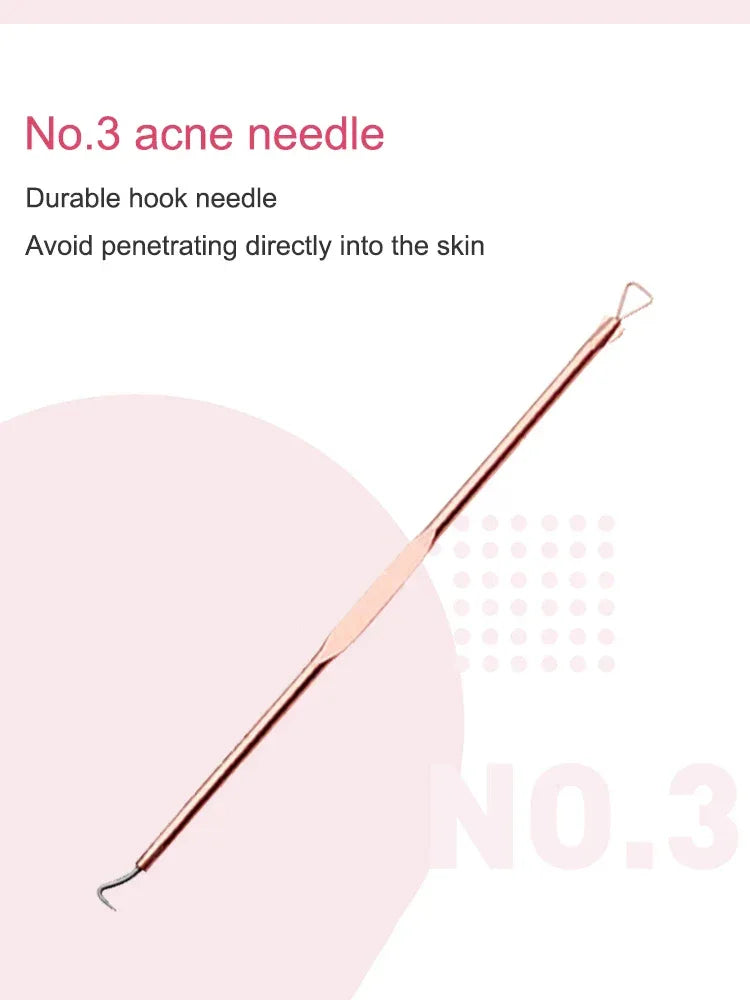 4-Piece Stainless Steel Acne Needle Tool Set - Omega Lifestyles