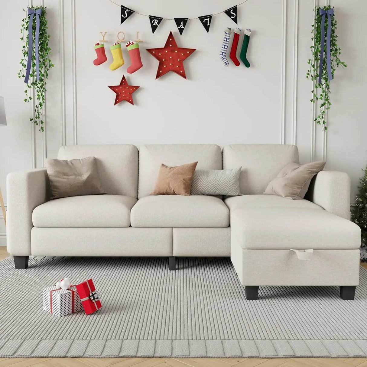 L-Shaped Modular Sectional Sofa With Storage - Omega Lifestyles