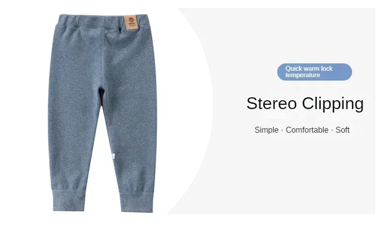 Children's Fleece Warm Velvet Thickened Winter Leggings - Omega Lifestyles