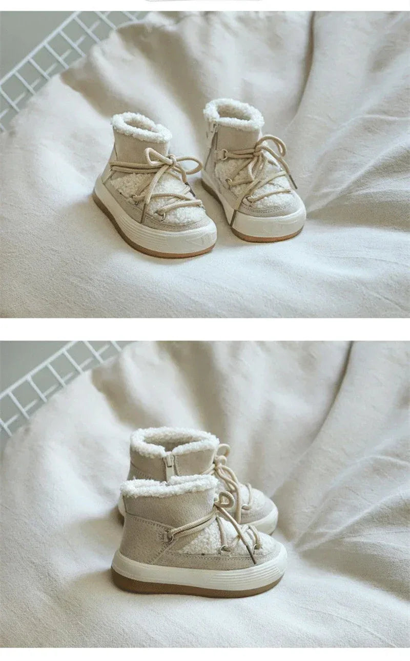 Winter Plush Anti-Slip Waterproof Baby Snow Boots - Omega Lifestyles