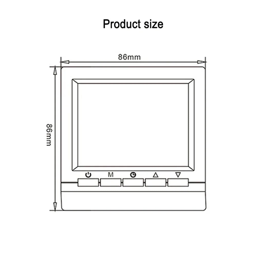 Programmable Smart Thermostat With Child Lock Backlit Display - Omega Lifestyles