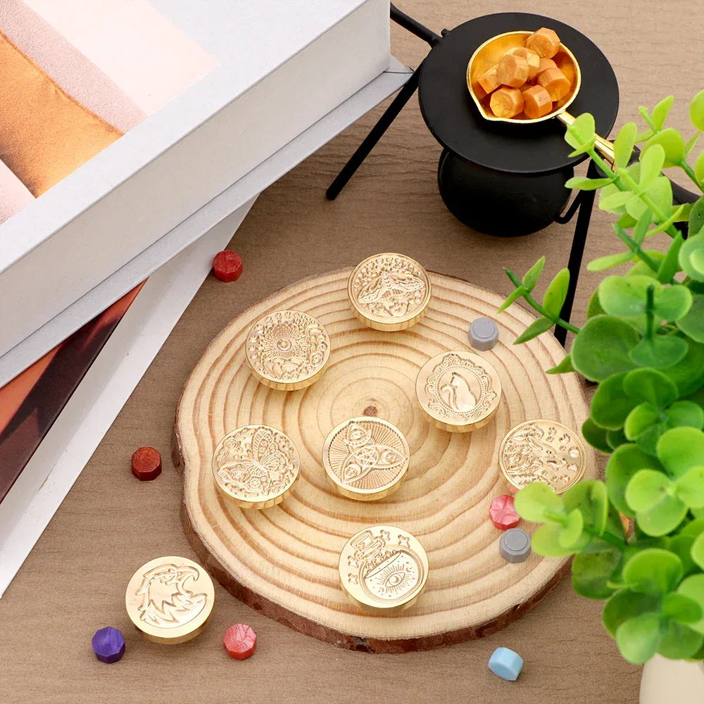 Brass Removable Head Wax Seal Stamp For Decoration - Omega Lifestyles