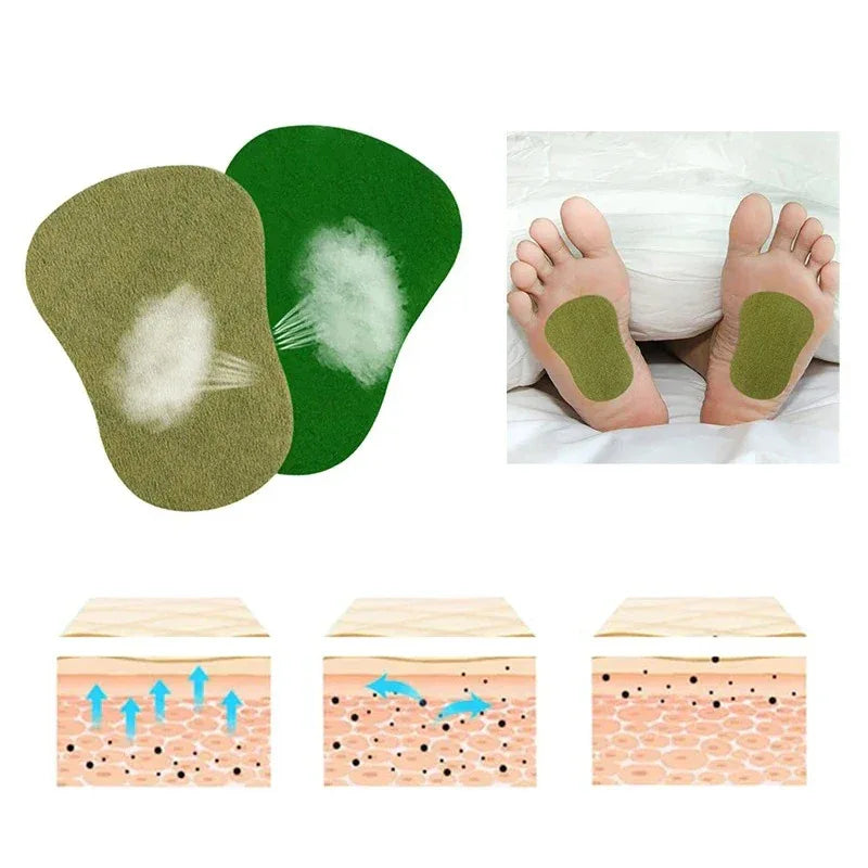 Pack Of 12 Herbal Detox Foot Care Relaxation Patches - Omega Lifestyles