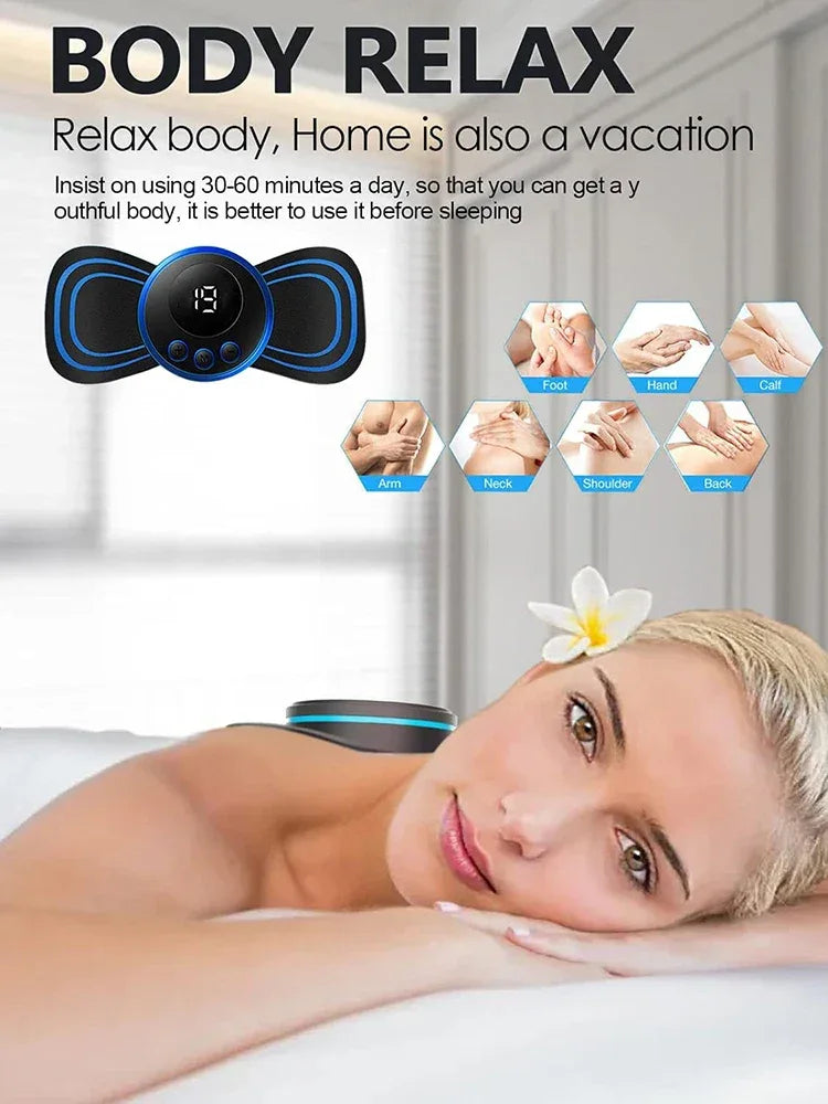 Electronic Pulse Mini Cervical Back Massage Patch - Omega Lifestyles